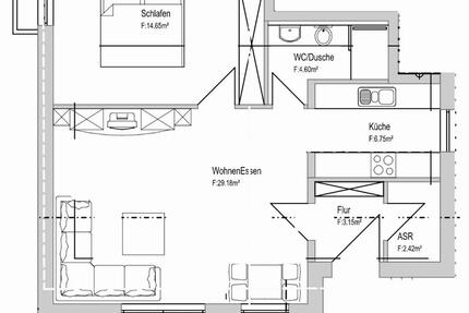 Moderne 2 Zimmer-Neubauwohnung - Erstbezug, Mietwohnung - Ilsfeld