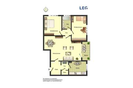 Wohnung zum Mieten in Bergkamen 579,00 € 86 m²