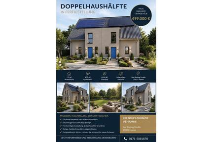 Perfekte Doppelhaushälfte im Neubaugebiet von Hamm Herringen (