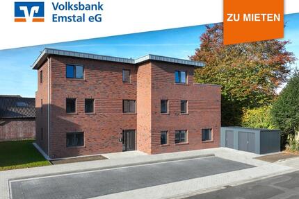 Wohlfühloase im Erdgeschoss: Moderne 3-ZKB mit Terrasse und Gartenanteil in Lathen!