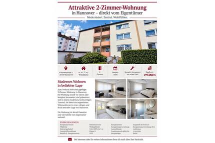 2-Zimmer-Wohnung in Hannover Stöcken – provisionsfrei bis 22.09.