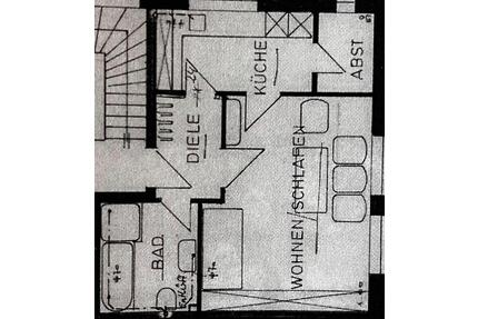 Hövelhof Zentrum: Erdgeschoss 1 Zimmer, Küche, Bad 42qm