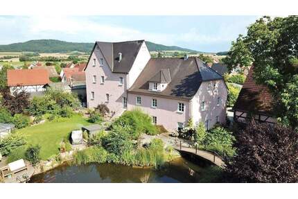 Historische Mühle im Herzen von Eggolsheim, Arbeiten und Wohnen mit 860 qm WF und 4.404 qm Grund