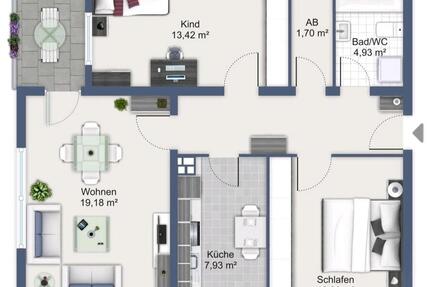 Provisionsfrei 3-Zimmer-Wohnung mit Südbalkon in Duisburg-Walsum