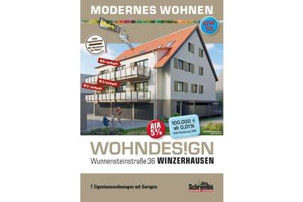 Wohnung zum Kaufen in Großbottwar 326.400,00 € 57.5 m²