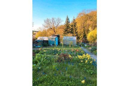 Garten mit Blick auf die Dornburger Schlösser - Lehesten
