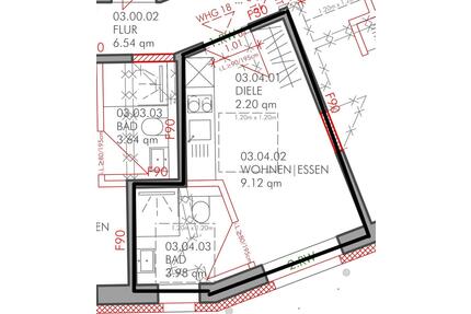 1 Zimmer Wohnung - 290,00&nbsp;EUR Kaltmiete, ca.&nbsp; 16,00&nbsp;m&sup2; in Bielefeld (PLZ: 33617) Gadderbaum