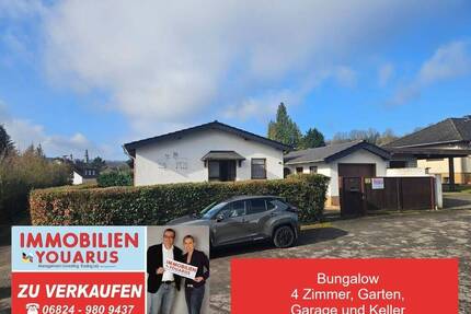 Bungalow mit 4 Zimmern, Garten, Keller, Garage in guter und ruhiger Lage von Blieskastel