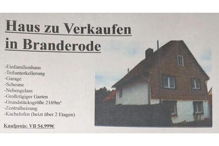 Einfamilienhaus - 54.999,00&nbsp;EUR Kaufpreis, ca.&nbsp; 90,00&nbsp;m&sup2; in Ellrich (PLZ: 99755)