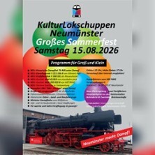 Großes Sommerfest 2026 - Neumünster macht Dampf!