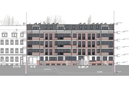 Leipzig, Zentrale Lage - Baugrundstück mit Baugenehm. für 19 Whg. + 3 Stadthäuser, Denkmal-AfA mögl.!