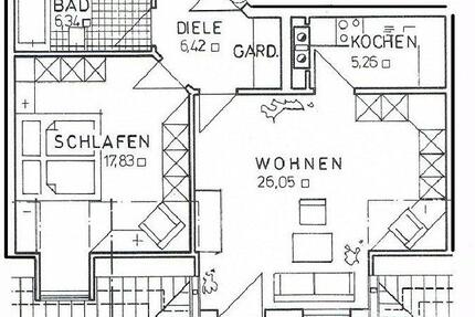 2-Zimmer Wohnung Obernzell mit Balkon
