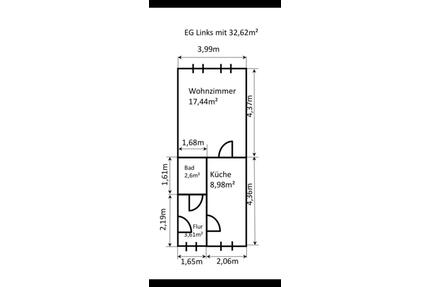 1 Raumwohnung mit Einbauküche und Gartennutzung in Stassfurt - Staßfurt