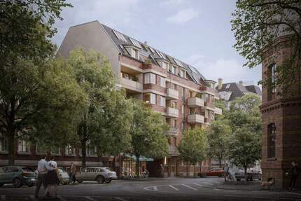 Einziges Neubauprojekt in Schleußig! Wohnung im DG, ca. 123m², 4 12 -Zi. mit 2 Bädern & 2 Terrassen - Leipzig
