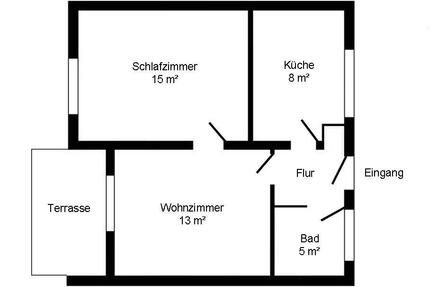 2 Zimmer EG Wohnung mit Terasse in Amorbach als Sanierungsobjekt - Neckarsulm