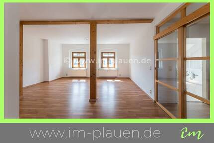 Weitblick - Bad mit Fenster - Dachgeschoss | 3-Zimmer-Wohnung Plauen Ostvorstadt
