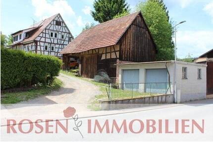 Fachwerk-DHH, Scheune und Doppelgarage - zentrale Lage - Wald-Michelbach