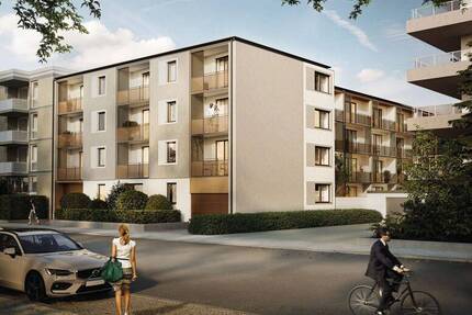 3-Zi.-Whg. mit Balkon! Sonnig, großzügig, hochwertig! Erstbezug! - München Schwabing-Freimann