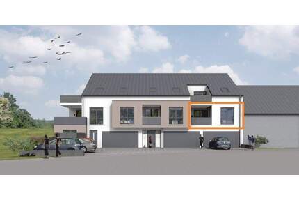 Ab 01.09.2026 Konz – Obermennig NEUBAU mit 6 Wohneinheiten 3 Zimmer-Wohnung im 1. OG Aufzug Dusche Fußbodenheizung Balkon