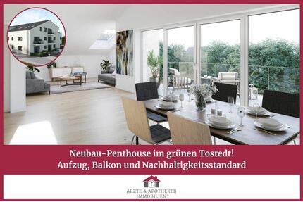 Neubau-Penthouse im grünen Tostedt! Aufzug, Balkon & Nachhaltigkeitsstandard