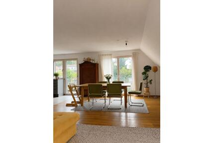Lichtdurchflutete Wohnung mit Balkon und Garten zu vermieten - Biberach an der Riß