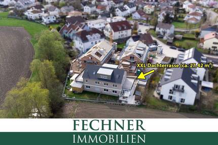 Kurzfristig verfügbar - IN-Süd - 2-ZKB-Wohnung (1. OG) mit XXL-Dachterrasse (27,42m²), ruhige Lage! - Ingolstadt Hundszell
