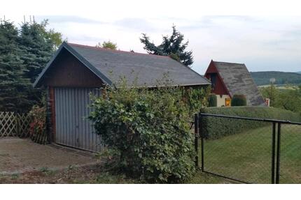 Wochenendgrundstück, Eigentum, mit Finnhütte u. Garage, Südhang - Laucha an der Unstrut