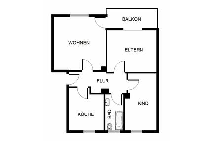 Demnächst frei! 3-Zimmer-Wohnung in Gelsenkirchen Hassel