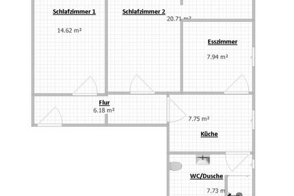 Schöne helle 2ZKB Wohnung mit 60 m² in Simmern-Zentrum - Simmern/Hunsrück