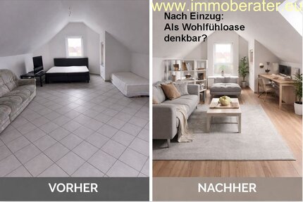 Für Single oder Paar geeignet DG-Whg. mit Küchenzeile WFL ca. 70 m² Fußbodenheizung Kfz-Stellplatz - ab sofort! - Neunburg vorm Wald