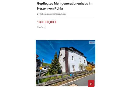 Gepflegtes Haus im Schwarzenberger Ortsteil Pöhla - Raschau-Markersbach