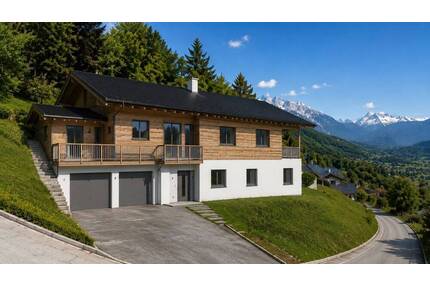 *Neubauobjekt* EinZweifamilienhaus auf Traumgrundstück mit Bergblick in Berchtesgaden