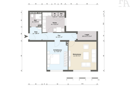 Wohnung zum Kaufen in Düsseldorf 299.000,00 € 64 m²