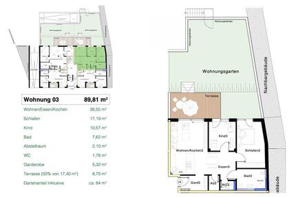3-Zimmer Wohnung mit eigenem Garten - Zentrum - Neubau 2025 - Bamberg Gereuth