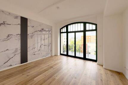 INDUSTRIECHARME NEU GEDACHT Maisonettewohnung mit Terrasse und Fußbodenheizung - Leipzig / Leipzig Zentrum-Ost Neustadt-Neuschönefeld