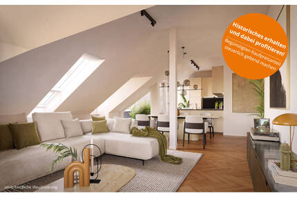 2 Zimmer-Dachgeschoss-Wohnung mit ca. 56m² und Terrasse - Potsdam Krampnitz