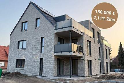 Moderne Neubauwohnung in Werlte: 4-Zimmer-Wohntraum mit Balkon und Aufzug! Provisionsfrei!