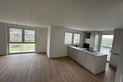 Erstbezug in Kupprichhausen: Moderne, helle 3-Zimmer-Wohnung mit Balkon und Ausblick ins Grüne - Boxberg