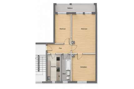 Wohnung zum Mieten in Elterlein 410,00 € 61.44 m²