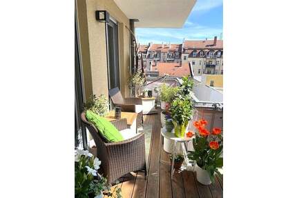 Neuwertige 3-Zimmerwhg. mit Balkon & Designküche in U-Bahnnähe - Nürnberg St Leonhard
