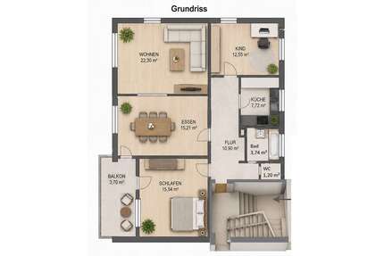 Wohnung zum Kaufen in Niefern-Öschelbronn 325.000,00 € 93 m²