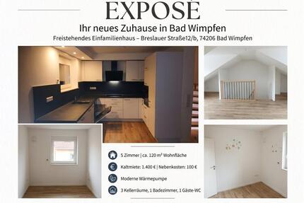 Tolles Reihenmittelhaus zur Miete in Bad Wimpfen - Bad Friedrichshall