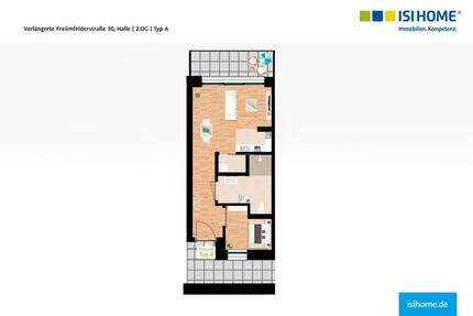 Geräumige 1-Raum-Wohnung mit Sonnenbalkon und Einbauküche - Erstbezug - WE62 - Halle (Saale) Büschdorf