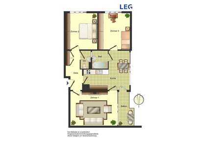 Wohnung zum Mieten in Unna 549,00 € 72.15 m²
