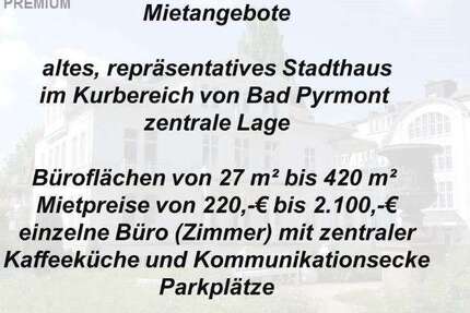 Büro in Bad Pyrmont 307,60 € 32 m²