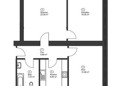 Kapitalanlage in gefragter Lage – vermietete 3-Zimmer-Wohnung mit - Düsseldorf Stadtbezirk 3