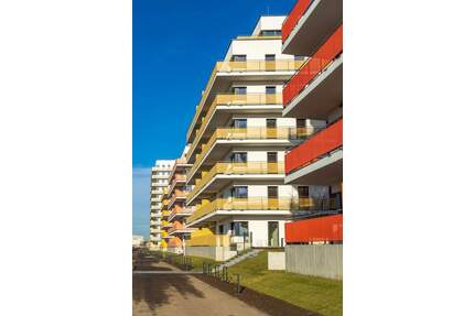 Singles aufgepasst! Attraktive Neubauwohnung mit 2 Zimmern und Balkon auf 57m² im Erdgeschoss - Leipzig Zentrum-Südost