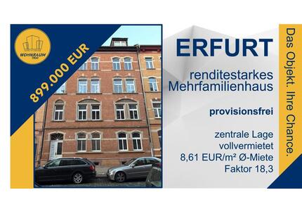 Ihre Chance: Vollvermietet. Renditestark. Zentral. Provisionsfrei - Erfurt Daberstedt
