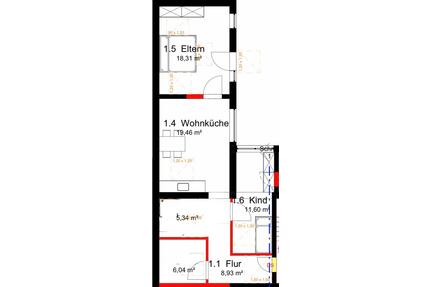 Wohnung Heinsberg City - 1.200,00&nbsp;EUR Kaltmiete, ca.&nbsp; 75,00&nbsp;m&sup2; in Heinsberg (PLZ: 52525)