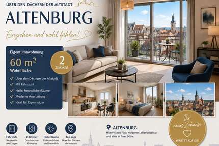 Wohnung zum Kaufen in Altenburg 69.000,00 € 60.3 m²